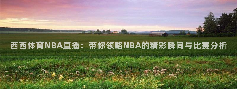 咪咕体育在线观看免费：西西体育NBA直播：带你领略NBA的精彩瞬间与比赛分析